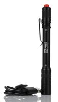 239-7027 RS PRO LED Pen Torch Black - Rechargeable 375 lm, 152 mm