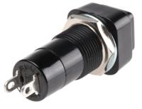 pbs-001a-2 Lumberg Push Button Switch, Latching, Panel Mount, 12mm Cutout, SPST, 125/250V ac