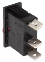 c5503aanad Arcolectric (Bulgin) Ltd Illuminated SPST, On-Off Rocker Switch Panel Mount