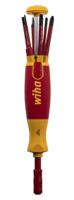 41235 Wiha Driver Bit Set 6 Pieces, Pozidriv, Slotted