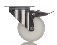 8477uoo100p62 Tente Braked Swivel Castor Wheel, 200kg Capacity, 100mm Wheel