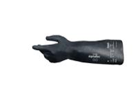 53002080 Ansell AlphaTec Black Multi-Layer Rubber Polymer, Plastic Laminate Work Gloves, Size 8, NBR Coating