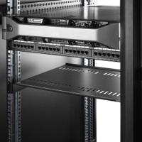 cabshelf116v2pk StarTech.com CABSHELF Series Black Shelf, 1U, 20kg Load, 483mm x 400mm