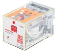 121-7837 RS PRO Plug In Power Relay, 110V ac Coil, 10A Switching Current, 3PDT