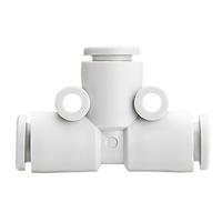 kq2t04-00a1 SMC KQ2 Series Union Tee, 4 mm to 4 mm, Tube-to-Tube Connection Style, KQ2T04-00A1