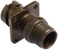 97b-3100a-10sl-3p Amphenol Limited, 97B, Brass 3 Way Wall Mount MIL Spec Circular Connector Receptacle, Pin Contacts,Shell Size 10SL,