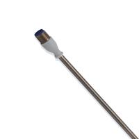 plsm12-3-300 Prosensor PT100 Temperature Probe, 3mm Dia, 100mm Long, 3 Wire, M12, Class A +250°C Max