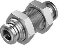npqr-h-q6-e Festo NPQR Series Push-in Fitting, Push In 6 mm to Push In 6 mm, Tube-to-Tube Connection Style, 8085730