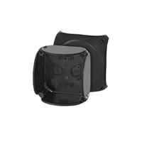 kf0200c HENSEL Black Polycarbonate Junction Box, IP66, IP67, 93 x 93 x 62mm