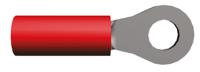 36152 TE Connectivity, PIDG Insulated Ring Terminal, M3.5 Stud Size, 0.26mm² to 1.65mm² Wire Size, Red