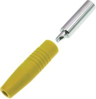 208-0249 RS PRO Yellow Female Banana Socket, 4 mm Connector, Solder Termination, 24A, 30V, Nickel Plating