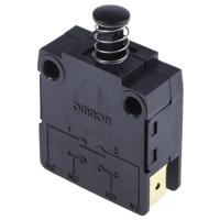 d2d-1002 Omron Door Micro Switch, Plunger, SPST 16 A @ 250 V ac, -25 → +85°C