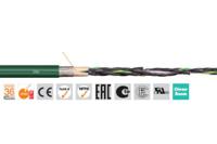 cf60204-50m Igus chainflex CF6 Control Cable, 4 Cores, 0.25 mm² 23 AWG, Screened, 50 m, Green Polyvinyl Chloride Sheath