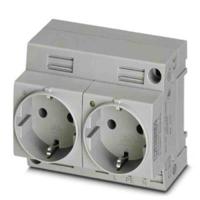 0804036 Phoenix Contact German Mains Sockets, 16A, DIN Rail, 250 V