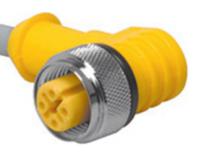wk-4t-5s101 Turck Male 4 way M12 to Male 4 way Free End Sensor Actuator Cable, 5 m