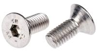 232-8417 RS PRO Stainless Steel Hex Socket Countersunk Screw, ISO 10642, M5 x 12mm