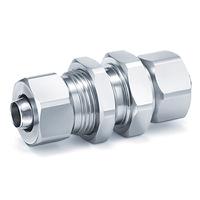 kfg2e0425-00 SMC KFG2 Series Bulkhead Union, 4 mm to 4 mm, Tube-to-Tube Connection Style, KFG2E0425-00