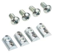 767-5698 RS PRO Angle Bracket, Connecting Component, Strut Profile 40 mm, Groove Size 8mm