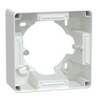 s320762 Schneider Electric Ovalis White Thermoplastic Back Boxes,  Surface Mount, 1 Gangs, 89 x 89 x 44.4mm