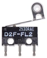 d2f-fl2 Omron Roller Lever Micro Switch, PCB Terminal, 1 A @ 125 V ac, SPDT, IP40
