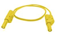 22421-25m-4 Mueller Electric Test lead, 32A, 600(CATIII) V, 1000(CATII) V, Yellow, 0.25m Lead Length