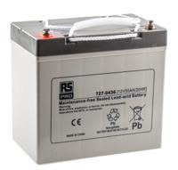 727-0436 RS PRO 12V T6 Sealed Lead Acid Battery, 55Ah