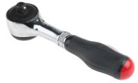 r360pb Facom R.360PB 1/4 in Square Ratchet with Bi-material Elastomer Handle, 106 mm Overall
