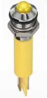 134-5533 RS PRO Yellow Panel Mount Indicator, 2V dc, 8mm Mounting Hole Size, Faston, Solder Lug Termination, IP67