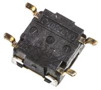 b3s-1002 Black Button Tactile Switch, SPST 50 mA @ 24 V dc 0.55mm