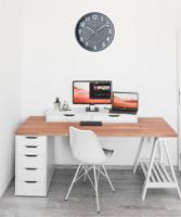 11245 Orium Grey Analog Wall Clock, 30cm Diameter