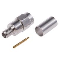 r124076320w Radiall, Plug Cable Mount SMA Connector, 50Ω, Crimp Termination, Straight Body