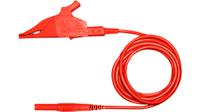 669531-15022 Staubli Test lead, 32A, 1kV, Red, 150cm Lead Length