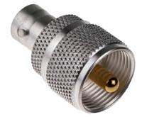 790-2818 RS PRO Straight 50Ω RF Adapter UHF Plug to BNC Socket 300MHz