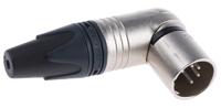 nc5mrx Neutrik Cable Mount XLR Connector, Right Angle, Male, 50 V, 5 Way, Silver Plating