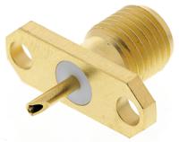 r125454000 Radiall Straight 50Ω Panel Mount SMA Connector, Solder Termination