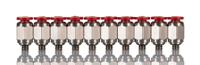 c02250405 Norgren Pneufit C Series Straight Fitting, M5 Male to Push In 4 mm, Threaded-to-Tube Connection Style, C0225
