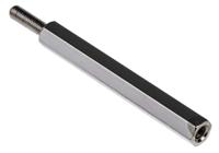 221-184 RS PRO Standoff, M3 x M3 Thread, 40mm Body, Brass, Male/Female, 10mm Stud