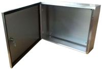 842-8392 RS PRO 304 Stainless Steel Wall Box, IP66, 400 mm x 400 mm x 150mm