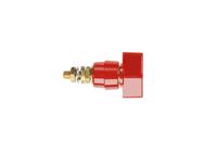 pol-631-l-rt Schutzinger 4mm Red Terminal Post, 1kV, 63A, M6 x 0.75 Thread