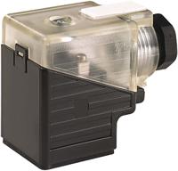 7000-29121-0000000 Murrelektronik Limited 2P+E DIN 43650 A, Female DIN 43650 Solenoid Connector with Indicator Light, 110 V, 230 V ca/cc