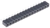 ces-116-01-t-s Samtec CES Series Straight Through Hole Mount PCB Socket, 16-Contact, 1-Row, 2.54mm Pitch, Through Hole Termination