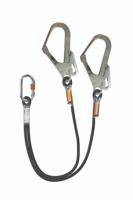 nldy10ab NEOFEU 1m Restraint Lanyard Screw Gate Locking Carabiner Twin