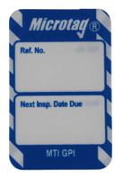 mic-mti-gpi-bl-20 Brady White on Blue Safety Inspection Tag, English Language, 20 per Pack
