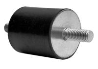 196-1333 RS PRO M10X30 Anti Vibration Mount, Male to Male Bobbin with 153.3kg Compression Load
