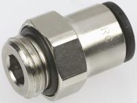3101-08-67 Legris LF3000 Series Straight Threaded Adaptor, M12 Male to Push In 8 mm, Threaded-to-Tube Connection Style