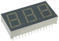 ba56-12surkwa BA56-12SURKWA Kingbright 3 Digit 7-Segment LED Display, CA Red 73 mcd RH DP 14.2mm