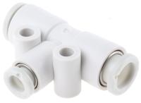 kq2t06-04a SMC KQ2 Series Tee Tube-to-Tube Adaptor Push In 4 mm, Push In 6 mm to Push In 6 mm, Tube-to-Tube Connection Style