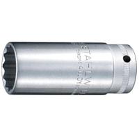02020018 STAHLWILLE 3/8 in Drive 18mm Deep Socket, 12 point, 65 mm Overall Length
