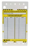 flt-fr-eti-51-v2-a Brady Red on White Safety Forklift Tag, French Language, 1 per Pack