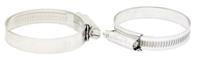 172-0597 RS PRO Stainless Steel 316 Slotted Hex Hose Clip, 14.7mm Band Width, 22 → 30mm ID